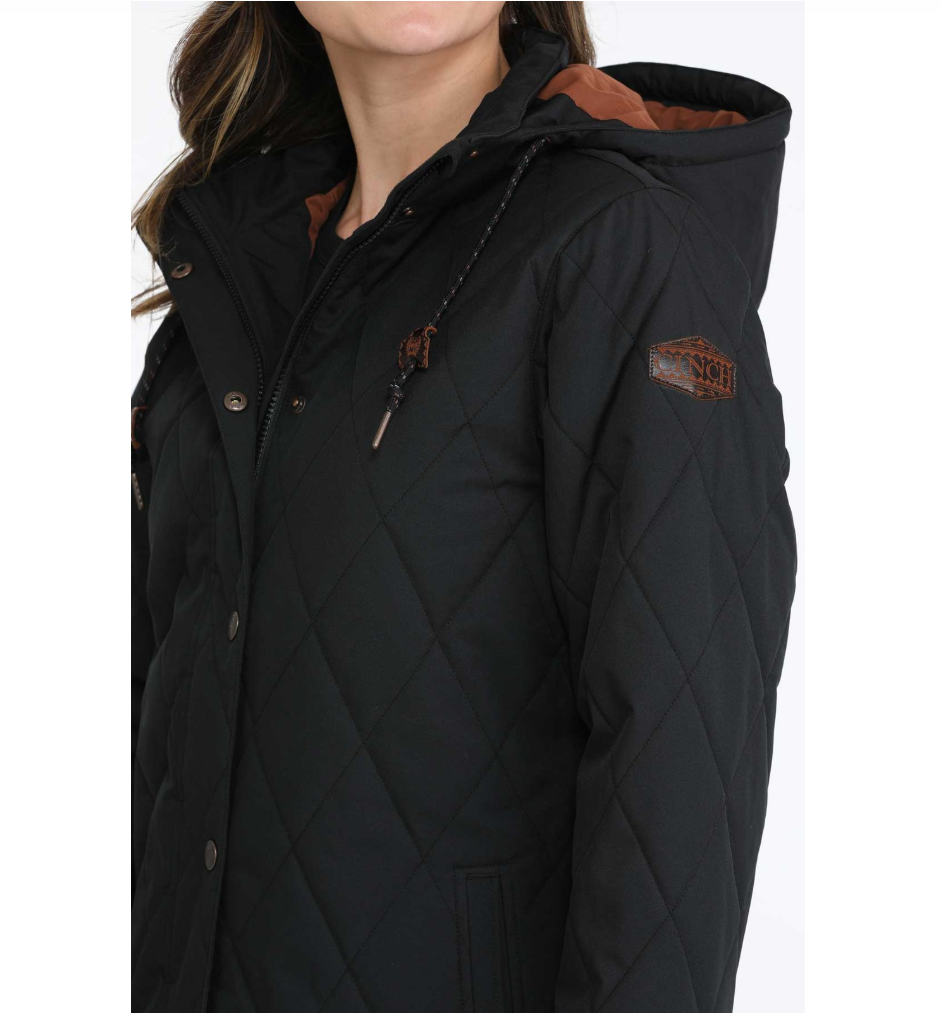 Cinch Women's Hooded Barn Coat in Black