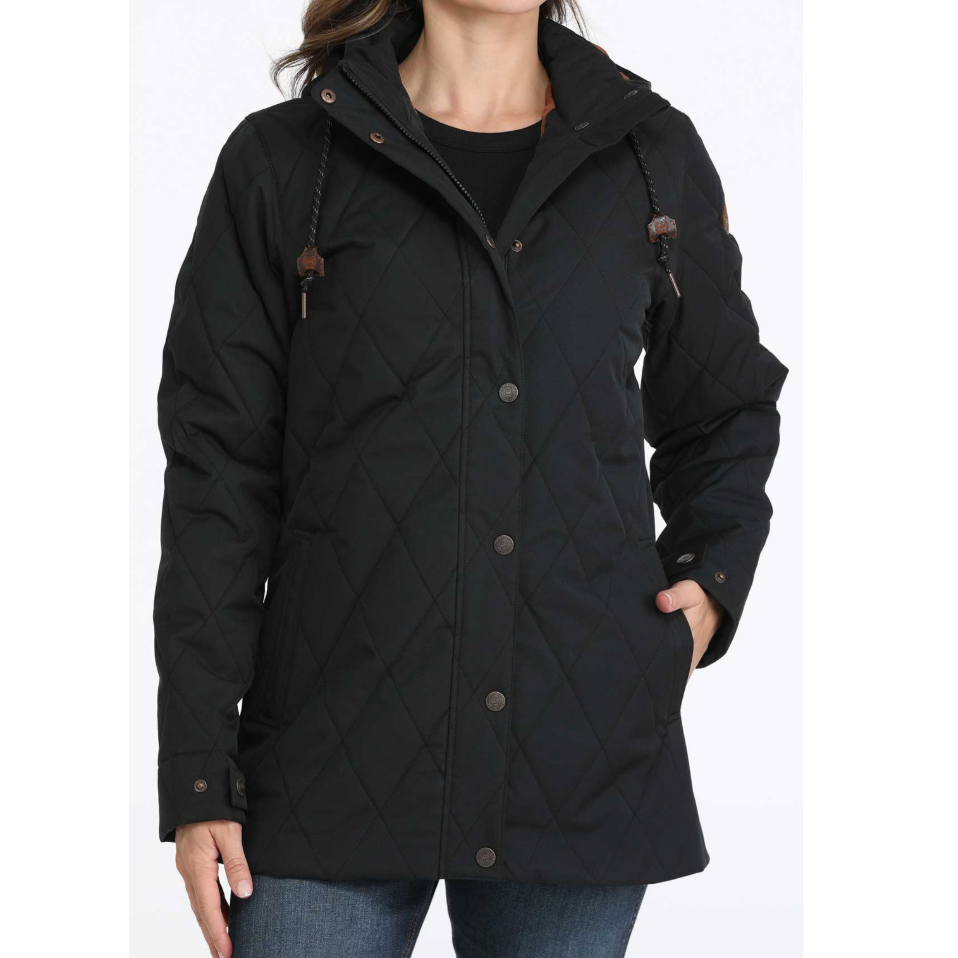 Cinch Women's Hooded Barn Coat in Black