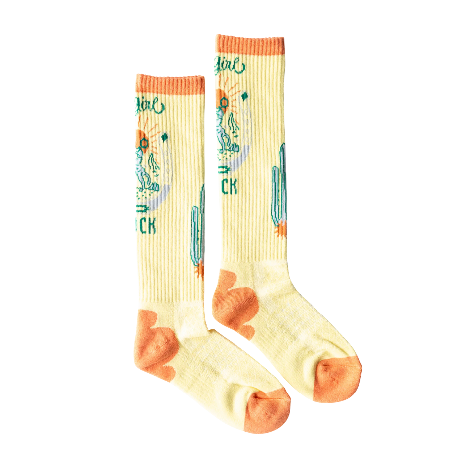 Lucky Chuck Women's Desert Spirit Cowgirl Performance Boot Socks