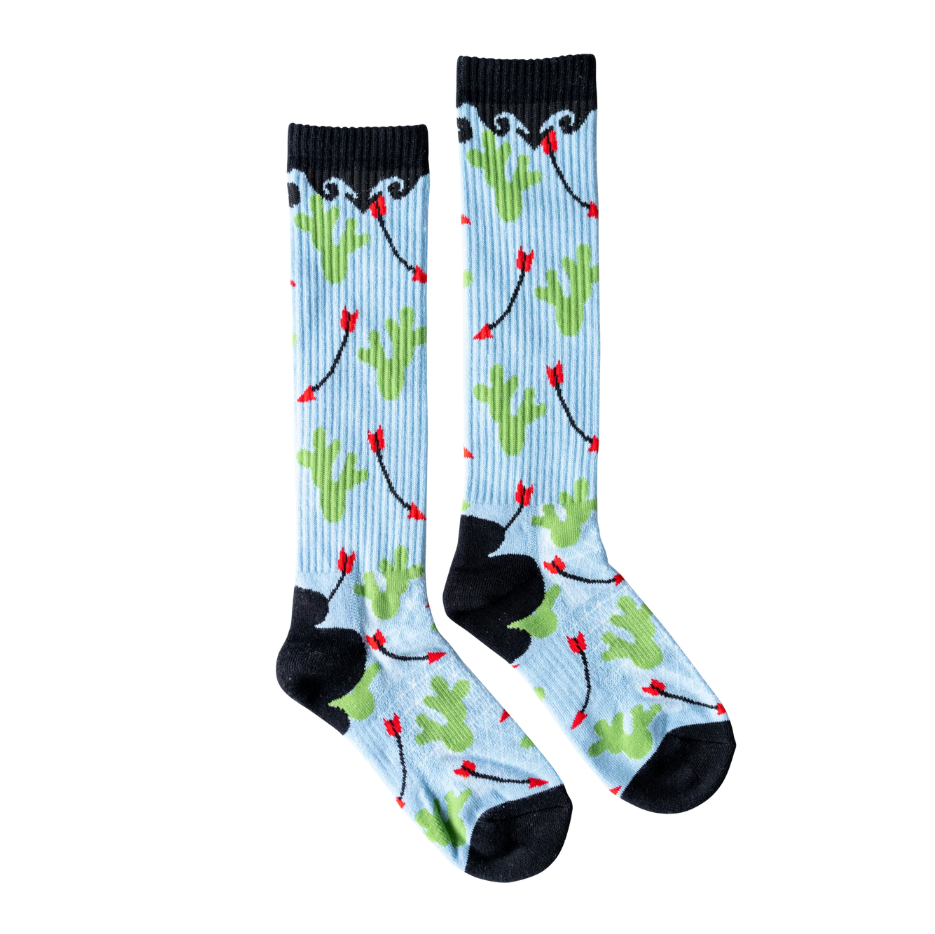 Lucky Chuck Women's Cowboy Compass Performance Boot Socks