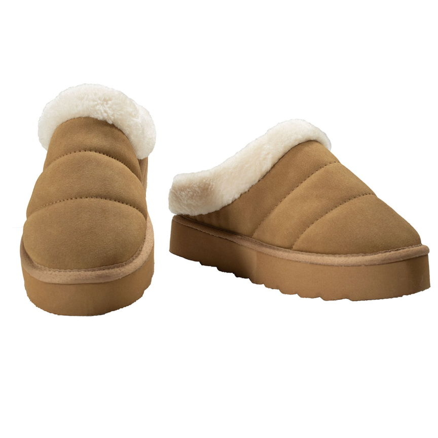 Blazin' Roxx Women's "Emma" Tan Platform Slide Slippers