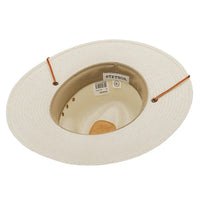 Stetson Los Alamos Straw Flat Brim Hat in Natural