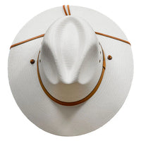 Stetson Los Alamos Straw Flat Brim Hat in Natural
