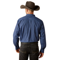 Ariat Men's L/S Talon Classic Fit Western Button Down Shirt in Dark Blue Geometric Floral (Available in Tall Sizes)