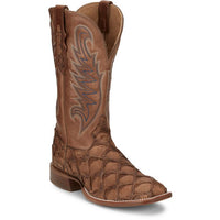 Tony Lama Men's Leon Cognac Pirarucu Tan Boot
