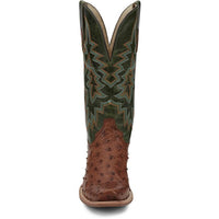 Tony Lama Men's Rylen Full Quill Ostrich Boot in Brandy