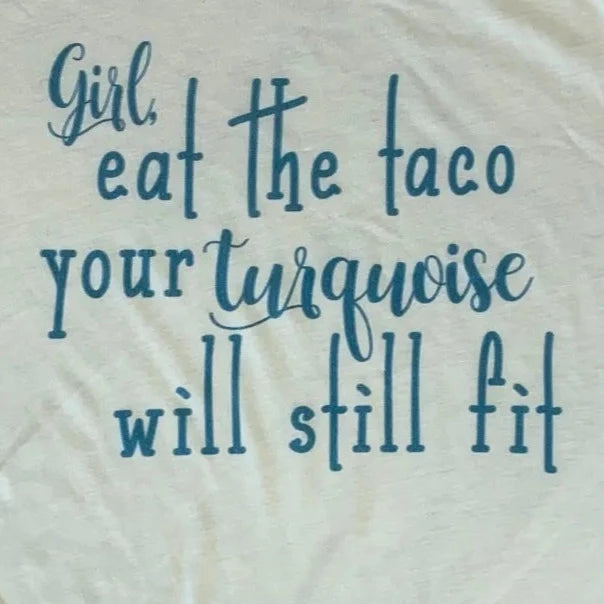 J Forks Designs Women's Tacos & Turquoise Tee