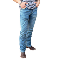 Cinch Men's Ian Slim Fit Bootcut Jean in Medium Stonewash