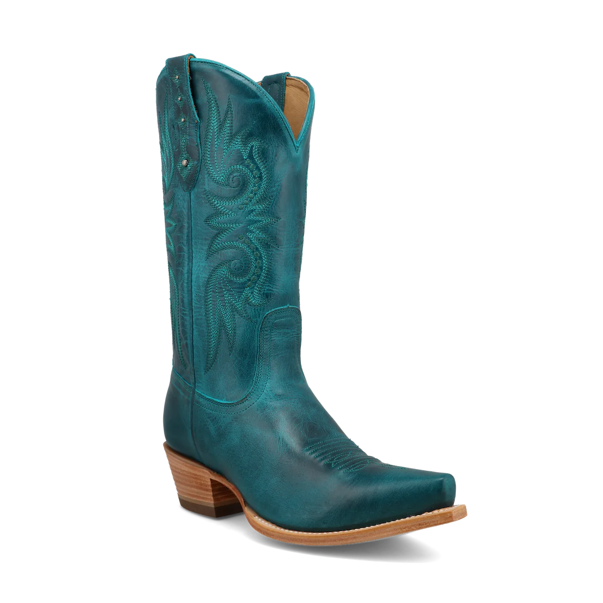 Black Star Women's 12" Paradise Snip Toe Boot in Laguna Blue
