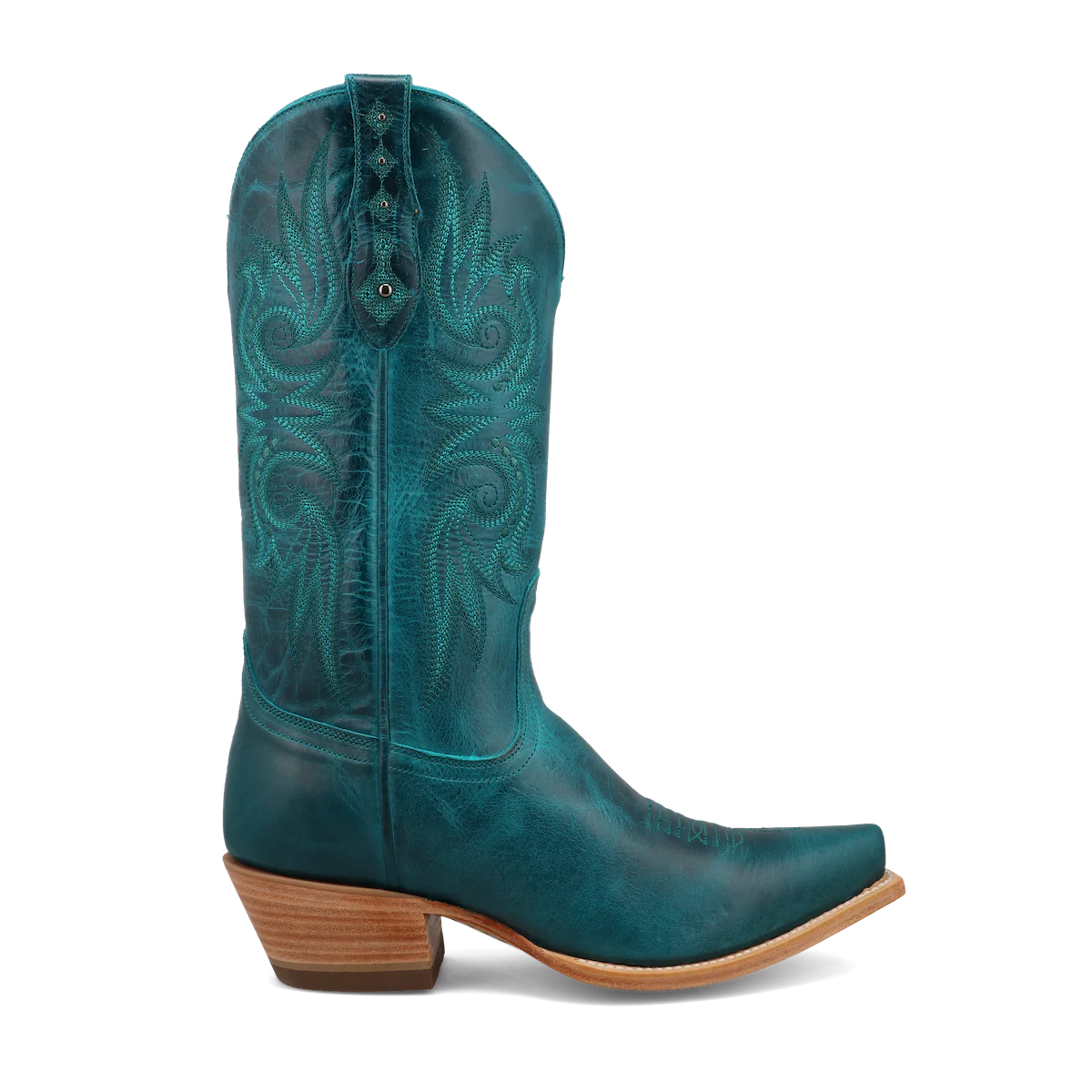 Black Star Women's 12" Paradise Snip Toe Boot in Laguna Blue