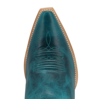 Black Star Women's 12" Paradise Snip Toe Boot in Laguna Blue