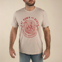 Sendero Provisions Co. Men's "We Dive" Graphic T-Shirt in Sand