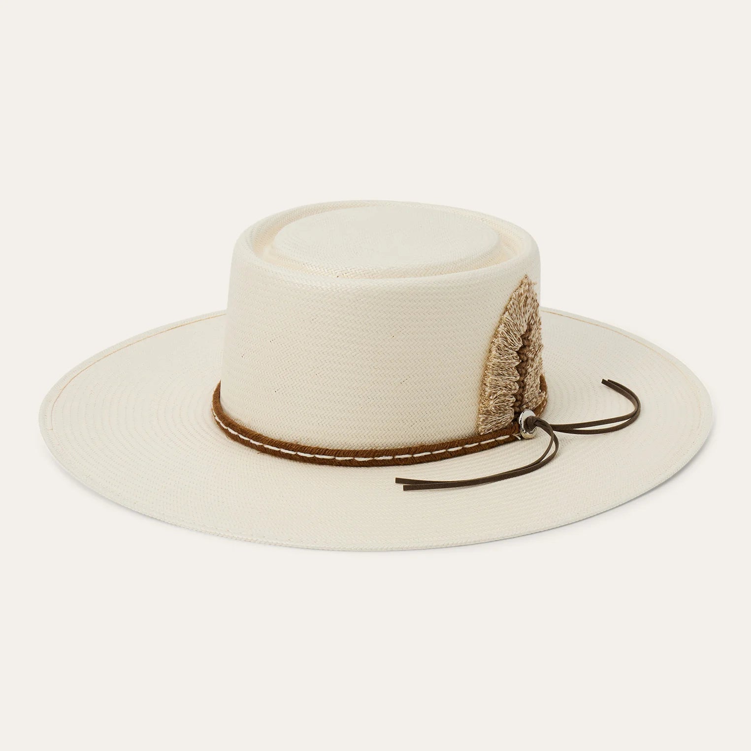 The Oasis Western Fedora The Oasis - Straw Fedora Hat (White) | Lack of Color [US] main image 4