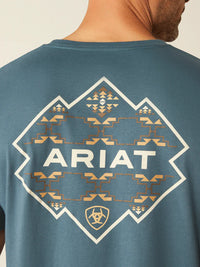 Ariat Men's Southwest Hexa Deca T-Shirt in Lagoon Green