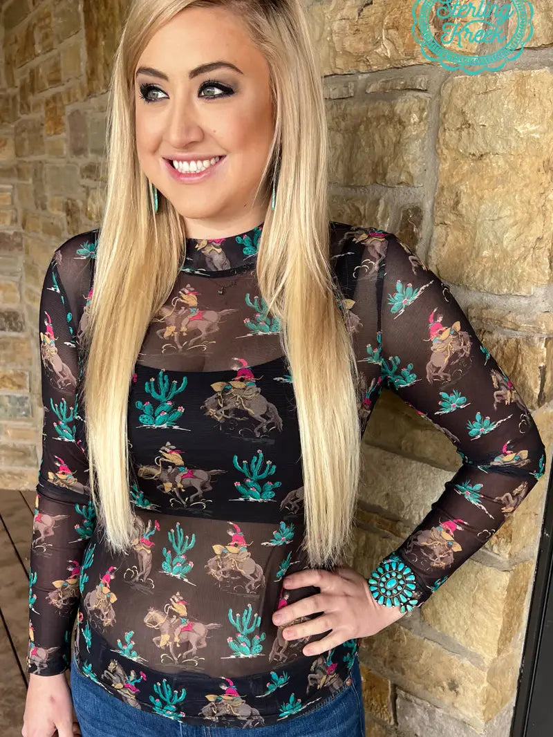 Women's Saddle Up Mesh Top