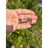 18" Howdy 14k Gold Plated Necklace