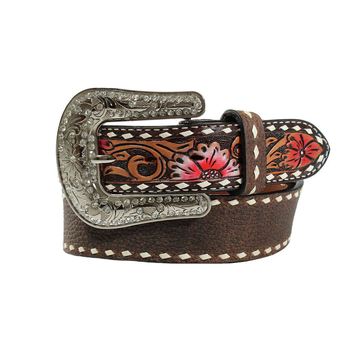 Angel Ranch Women's Hand Painted Floral Belt