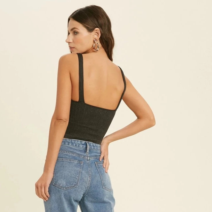 Seamless Ribbed Bralette (9 Colors Available)