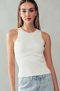 Women's Casual Fitted Ribbed Tank Top (Available in 5 Color Options!)