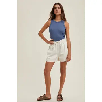 Women's Crew Neck Ribbed Knit Tank Top (Available in 12 Color Options!)