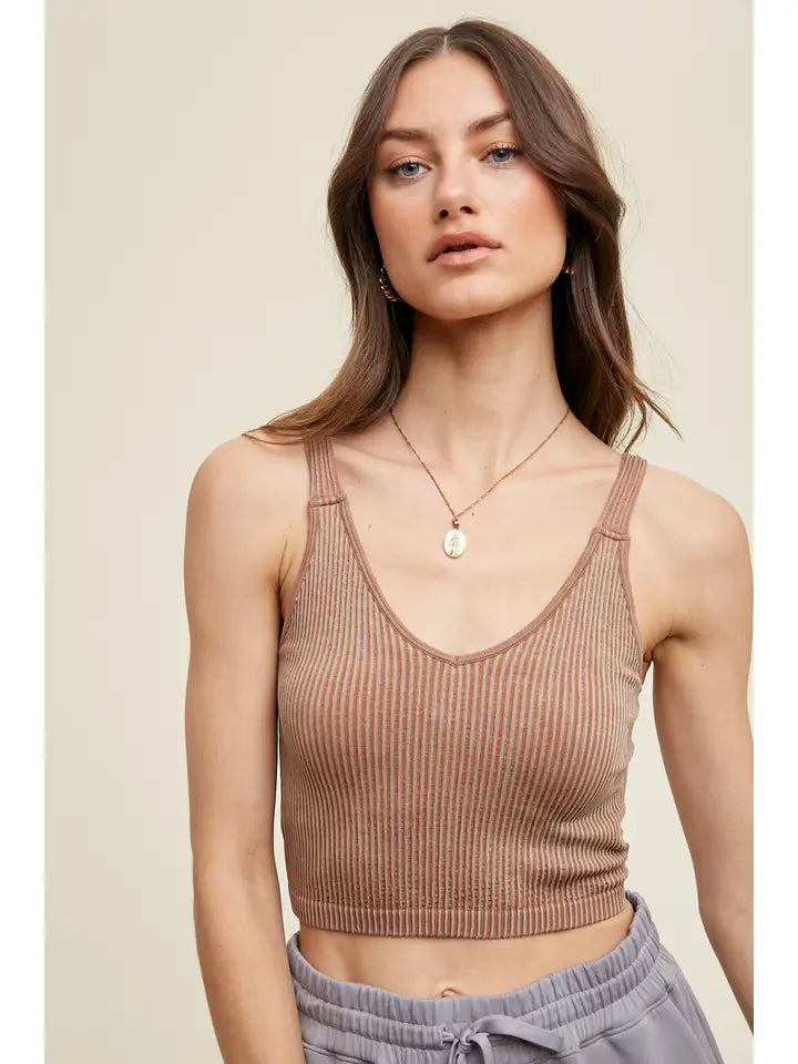 Seamless Ribbed Bralette (9 Colors Available)