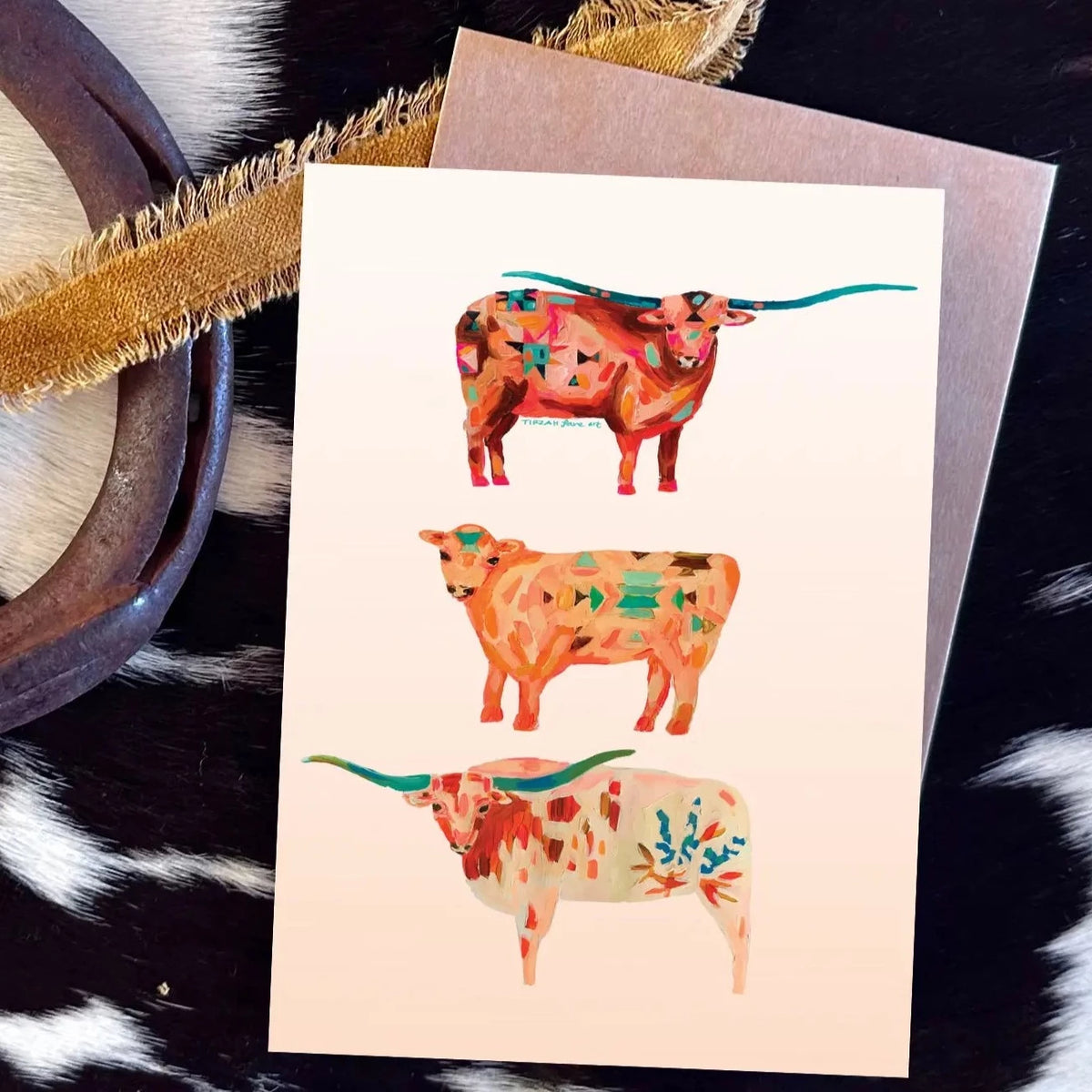 Western Greeting Cards by Tirzah Lane Art