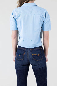 Kimes Ranch Women's S/S Cisco Camp Shirt in Light Blue