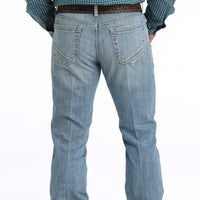 Cinch Men's Ian Slim Fit Bootcut Jean in Light Stonewash