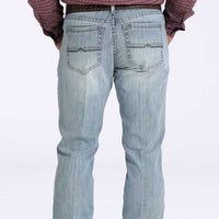 Cinch Men's Ian Slim Fit Bootcut Jean in Light Stonewash