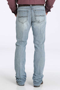 Cinch Men's Ian Slim Fit Bootcut Jean in Light Stonewash