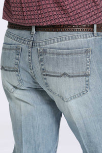 Cinch Men's Ian Slim Fit Bootcut Jean in Light Stonewash