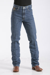 Cinch Men's Bronze Label Slim Fit Tapered Jean in Dark Stonewash