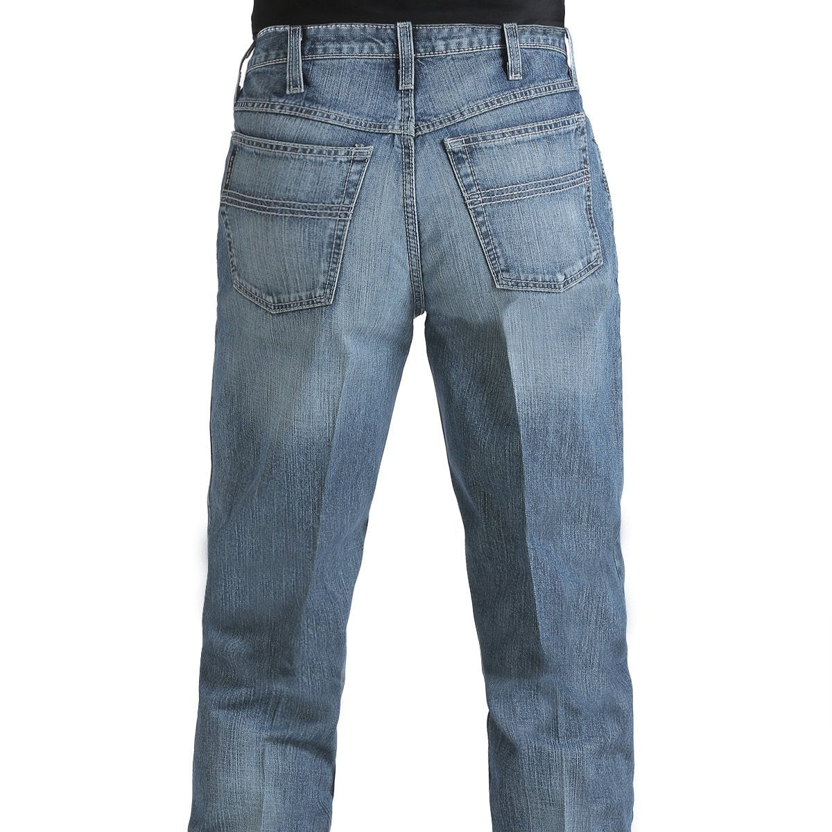 Cinch Men's Black Label 2.0 Loose Fit Jean in Medium Stonewash
