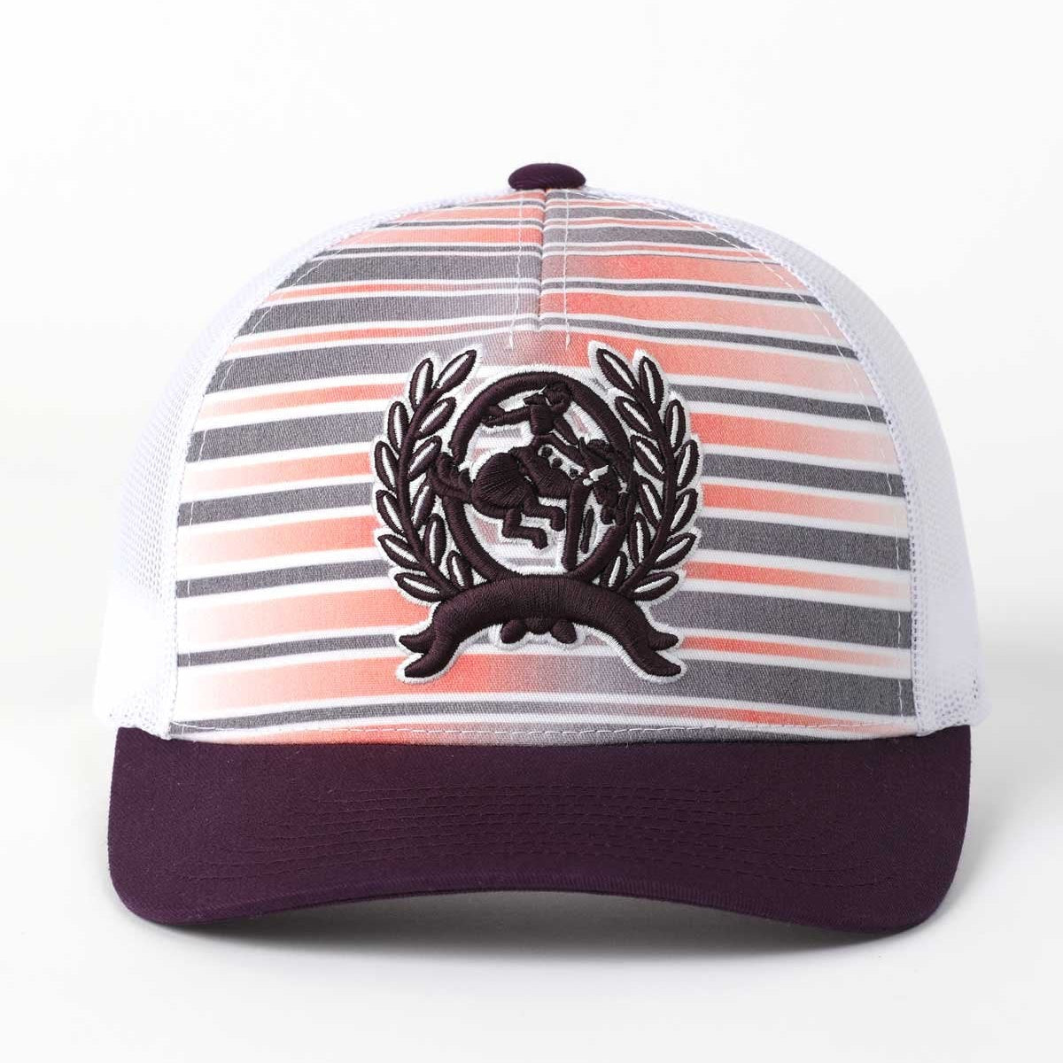 Cinch Women's 3D Embroidered Logo Trucker Cap in Purple