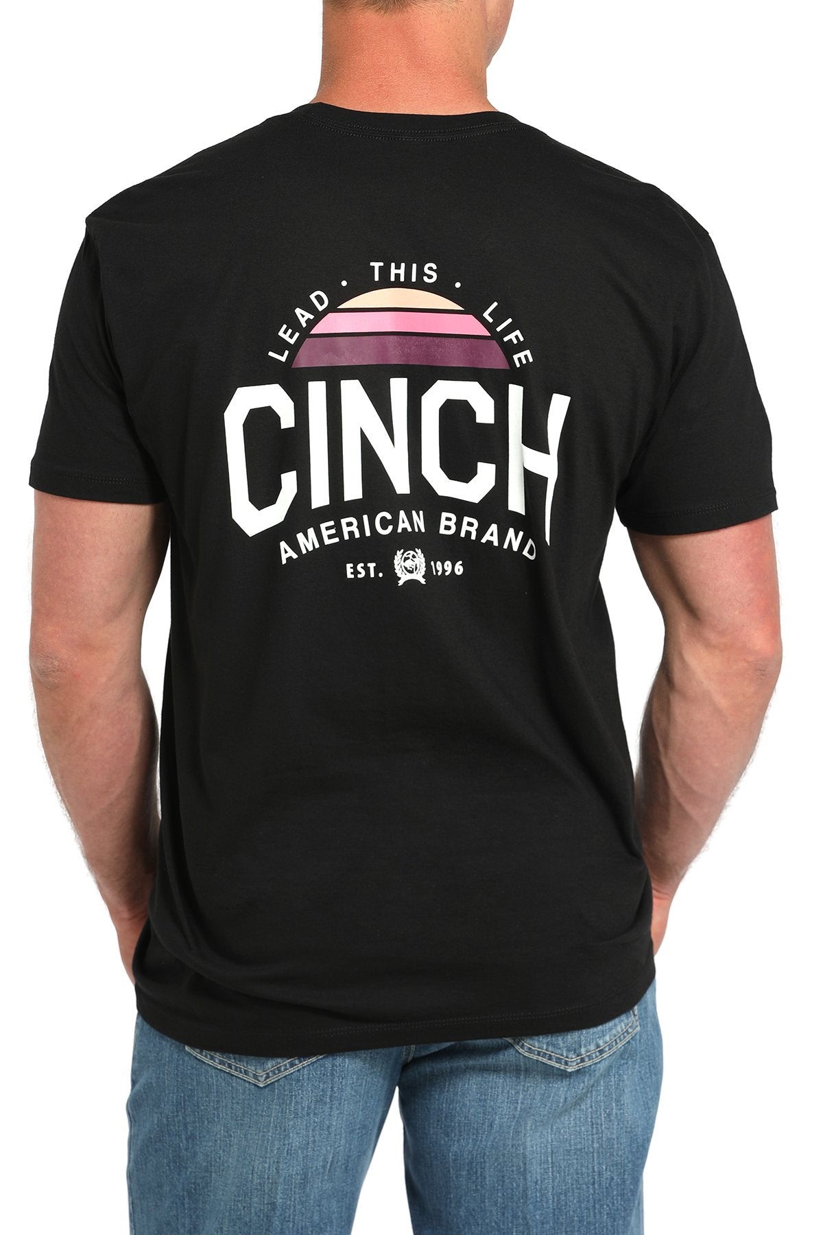 Cinch Men's Cinch Jeans Lead This Life Graphic T-Shirt in Black