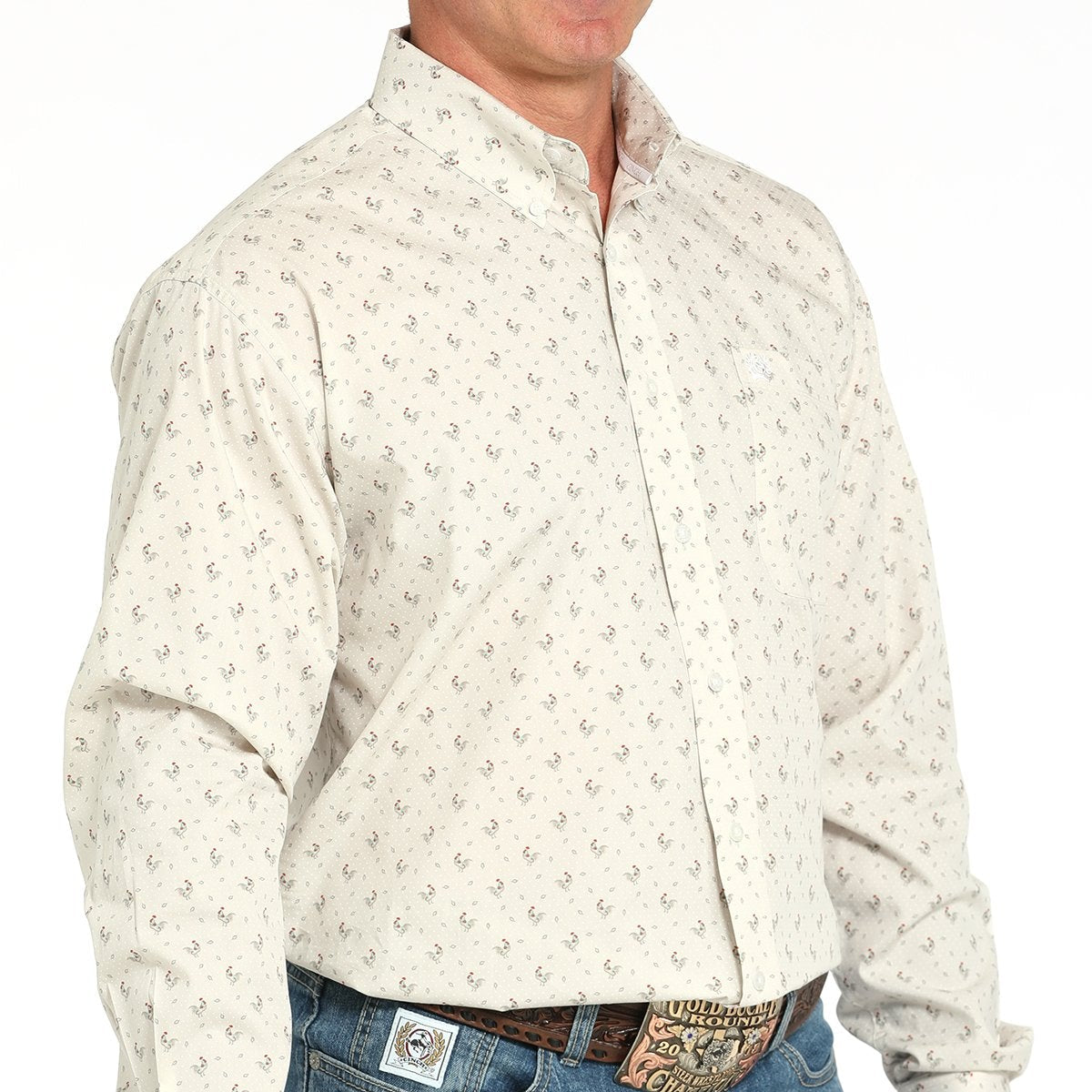 rooster dress shirt Men's Dress Shirt