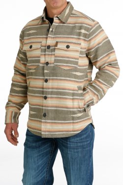 Cinch Men's Southwestern Printed Jacquard Shirt Jacket