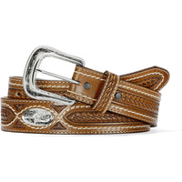 Tony Lama Cross Creek Ridge Brown Leather Belt