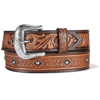 Tony Lama Men's Diamond Drifter Belt in Brown