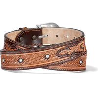 Tony Lama Men's Diamond Drifter Belt in Brown