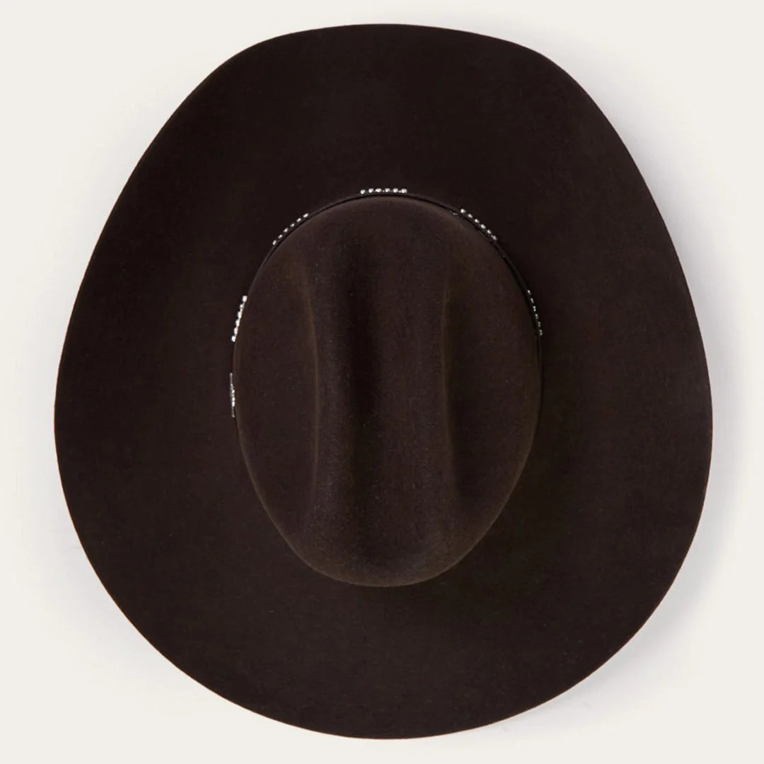 Stetson Llano 4X Wool Felt Cowboy Hat in Chocolate