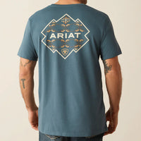 Ariat Men's Southwest Hexa Deca T-Shirt in Lagoon Green