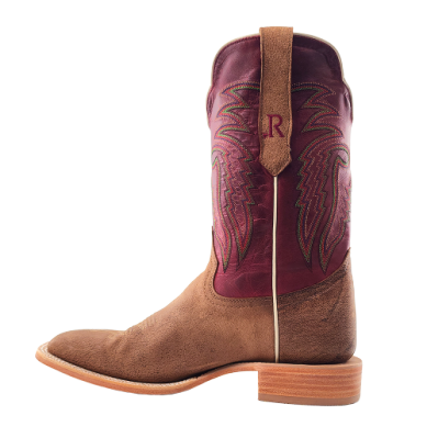 R. Watson Men's Tan Nubuck Camel Boot