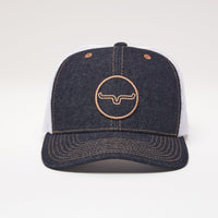Kimes Ranch Bullseye Denim Trucker Cap