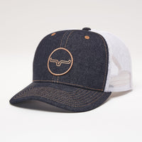 Kimes Ranch Bullseye Denim Trucker Cap