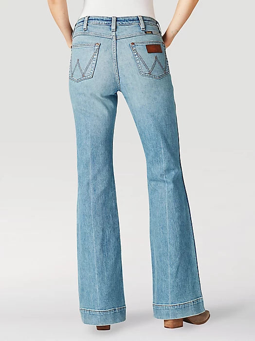 Bailey' Retro High Rise Trouser Jean by Wrangler