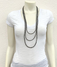 Navajo Pearl Triple Strand Necklace