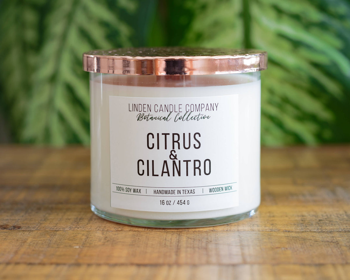 Linden Candle Company 16oz Wooden Wick Candle