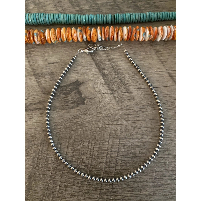14" 4mm Authentic Navajo Pearl Chokers
