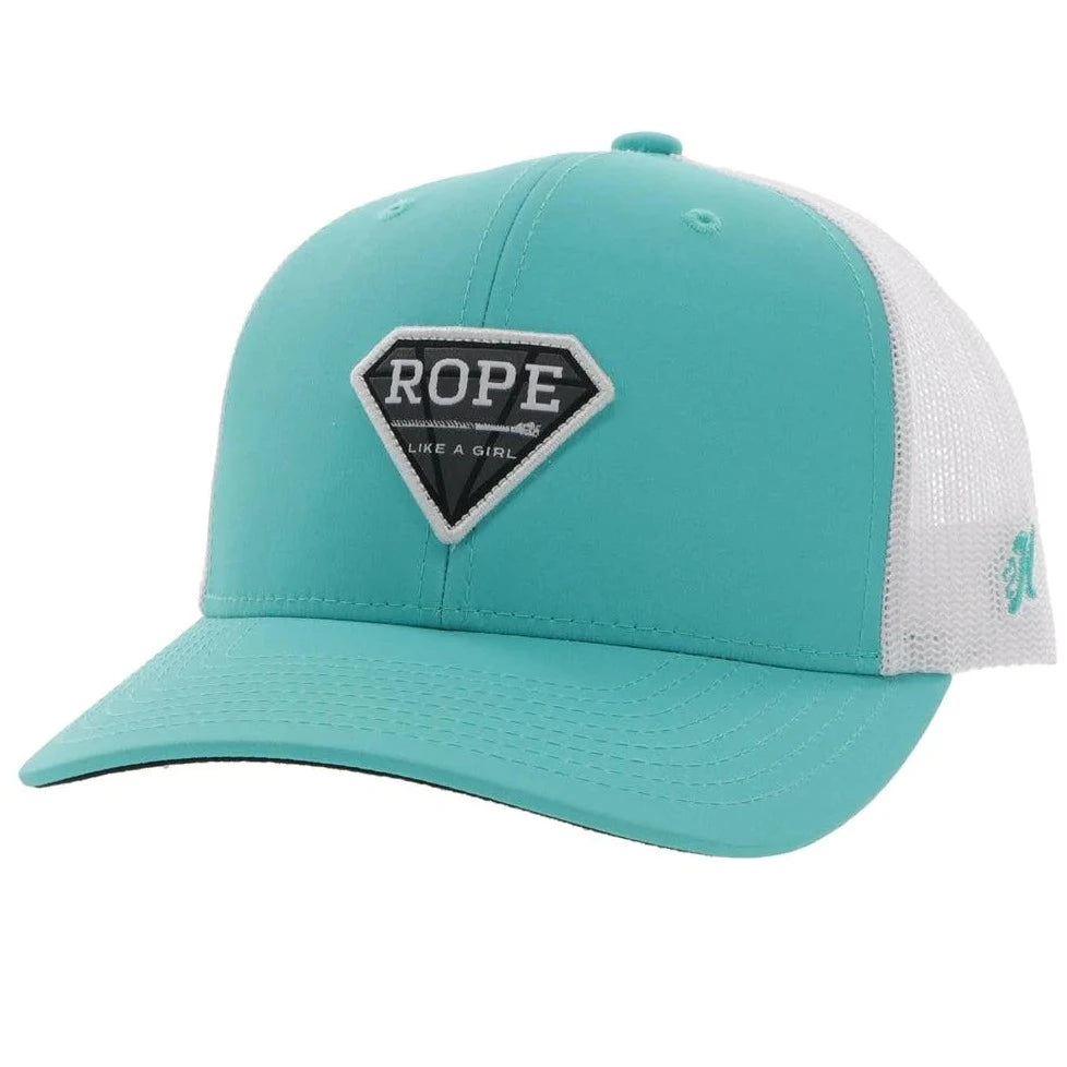 Hooey Women's Teal Rope Like A Girl Trucker Cap